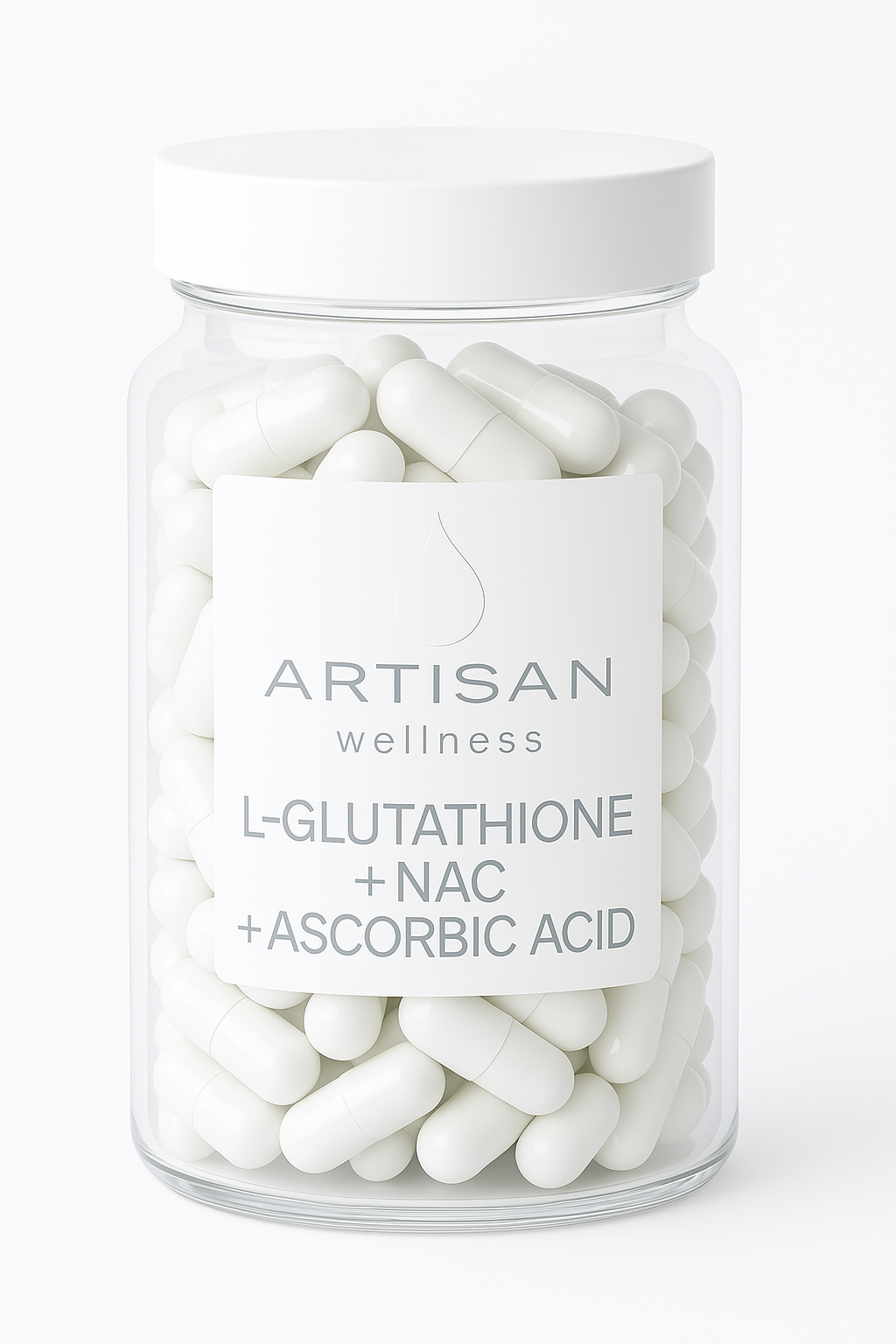 L-Glutathione + NAC 100mg + Ascorbic Acid - 250mg Capsules Artisan Derma L-Glutathione + NAC 100mg + Ascorbic Acid - 250mg Capsules Artisan Derma