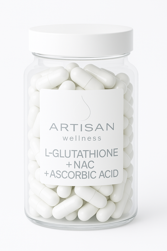 L-Glutathione + NAC 100mg + Ascorbic Acid - 250mg Capsules